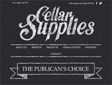 Tablet Screenshot of cellarsupplies.co.uk